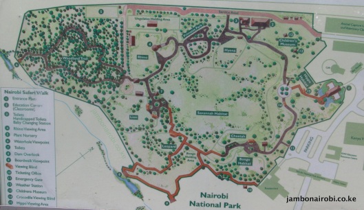 Nairobi-Safari-Walk-Map