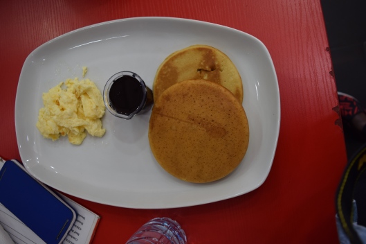 Pancakes with Scrambled Eggs
